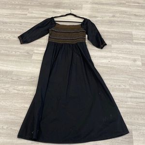 NWT Old Navy Black Smocked Dress